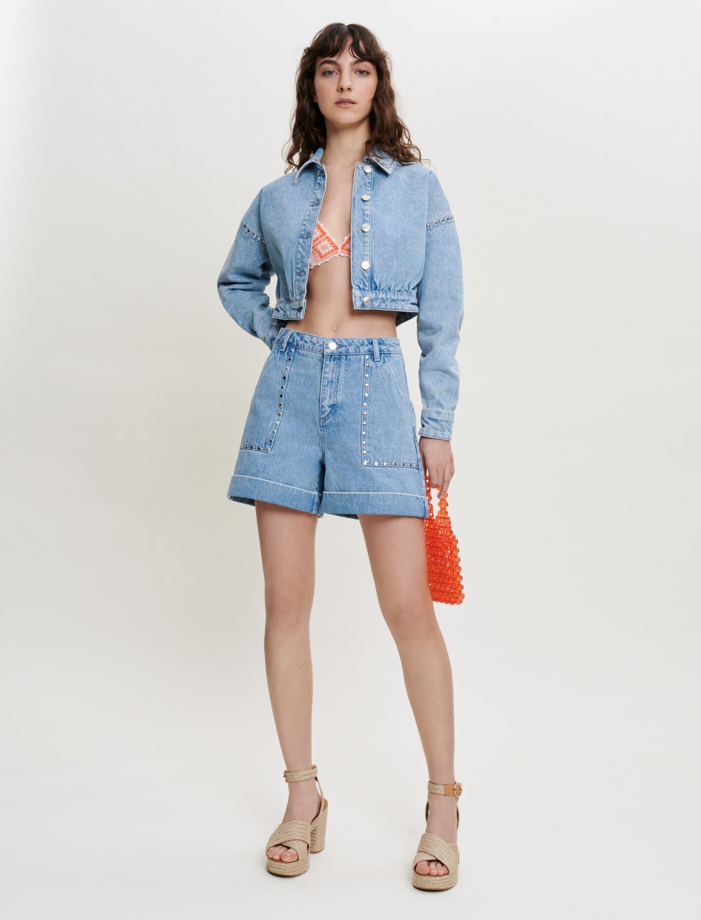 STUDDED DENIM JACKET