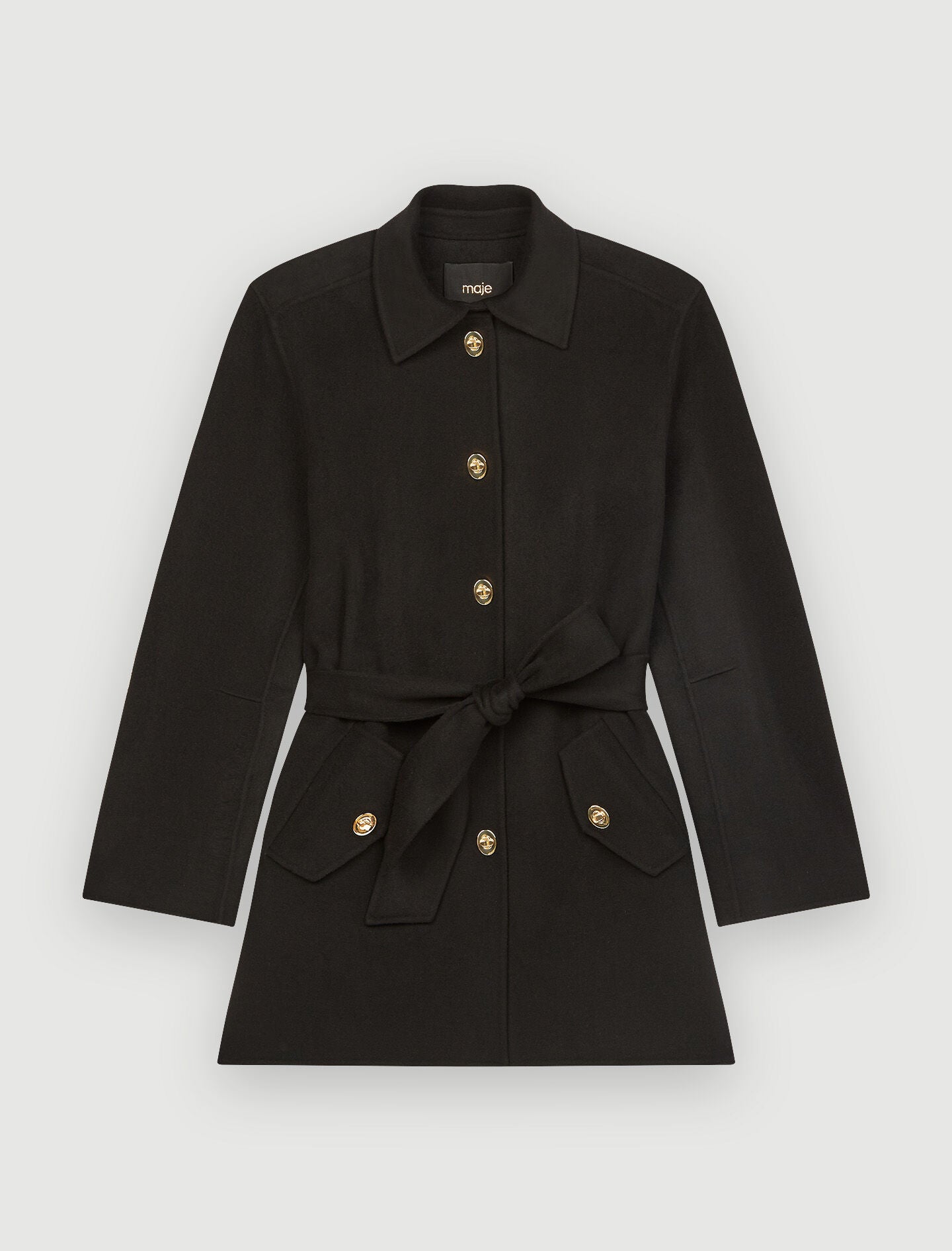 DOUBLE-FACED WOOL-BLEND COAT