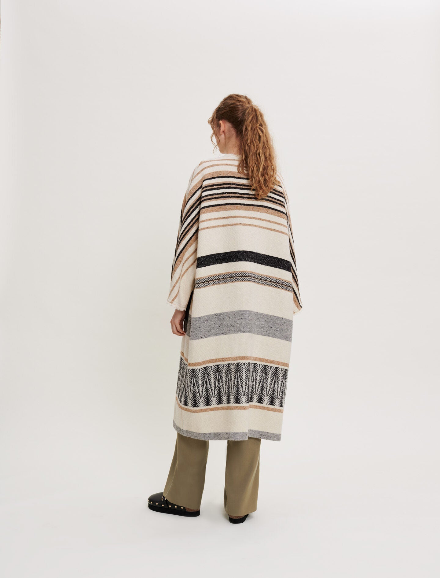 OVERSIZED STRIPED COAT