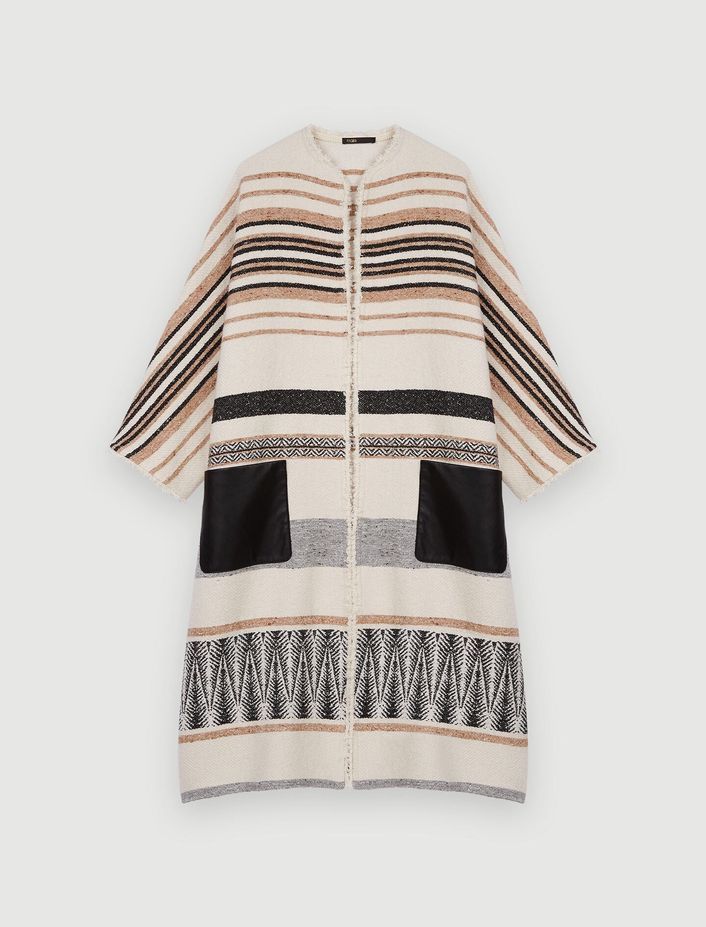 OVERSIZED STRIPED COAT