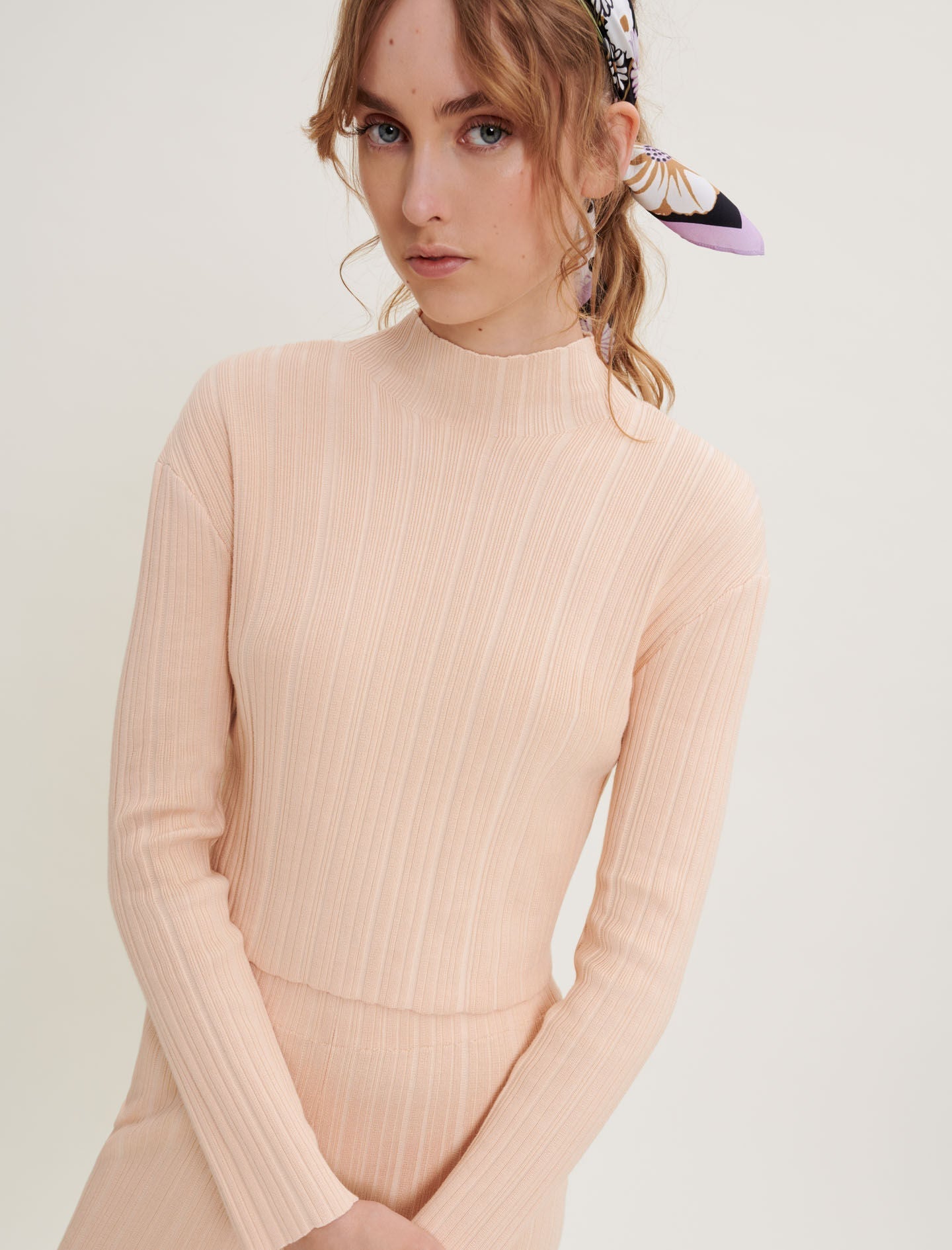 RIBBED KNIT JUMPER