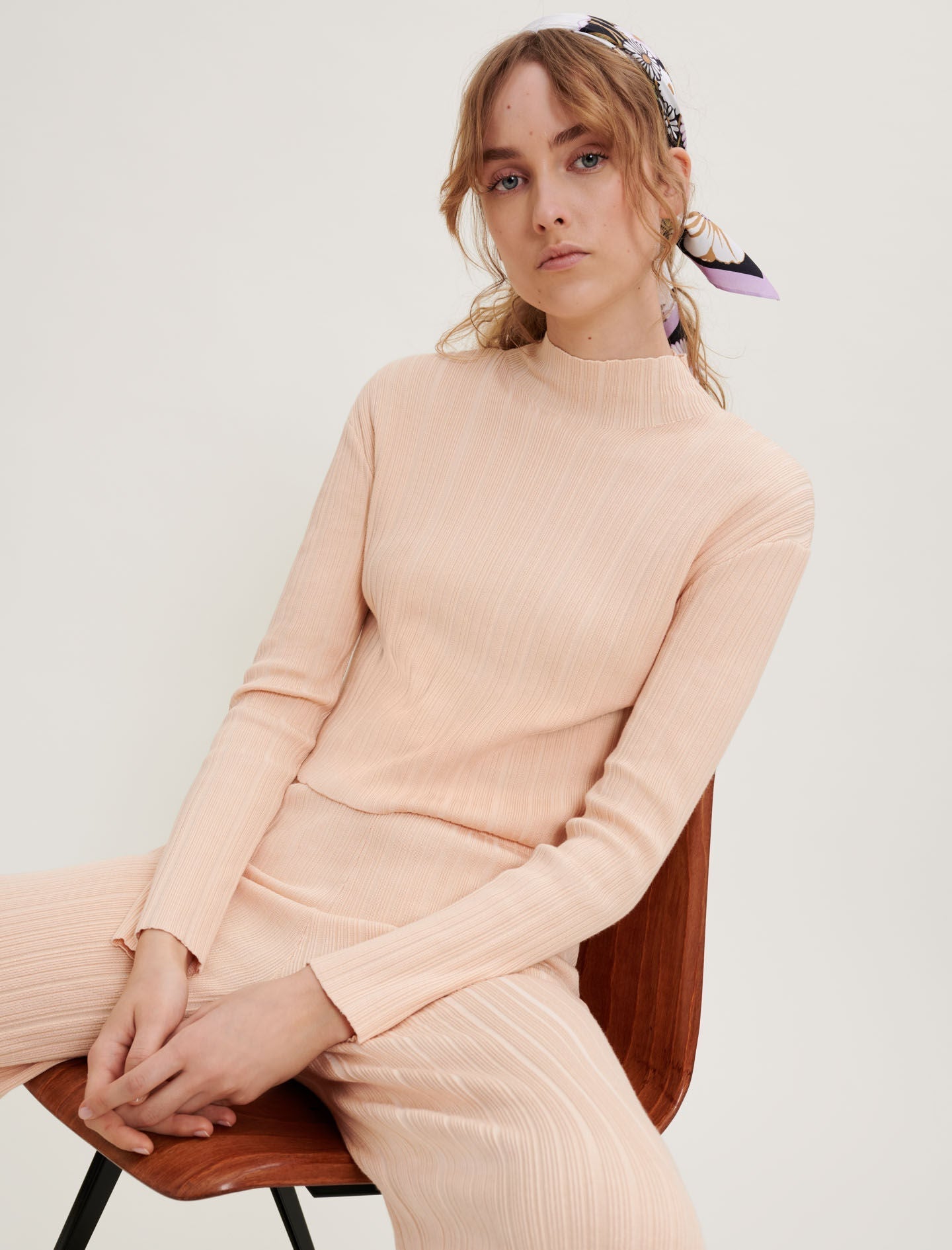 RIBBED KNIT JUMPER