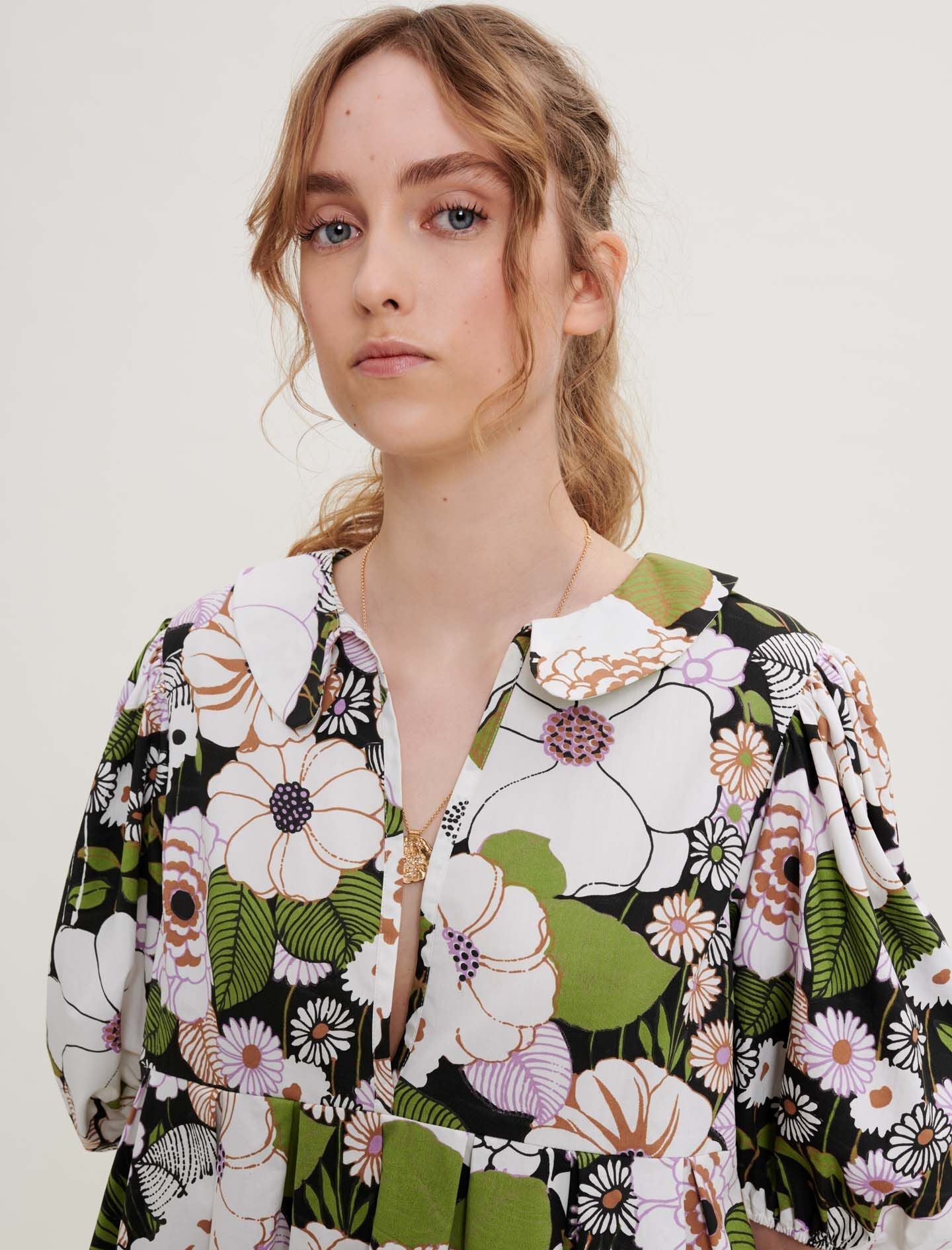 70S FLORAL PRINT DRESS