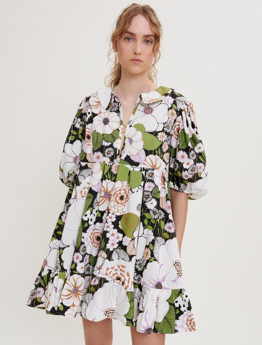 70S FLORAL PRINT DRESS