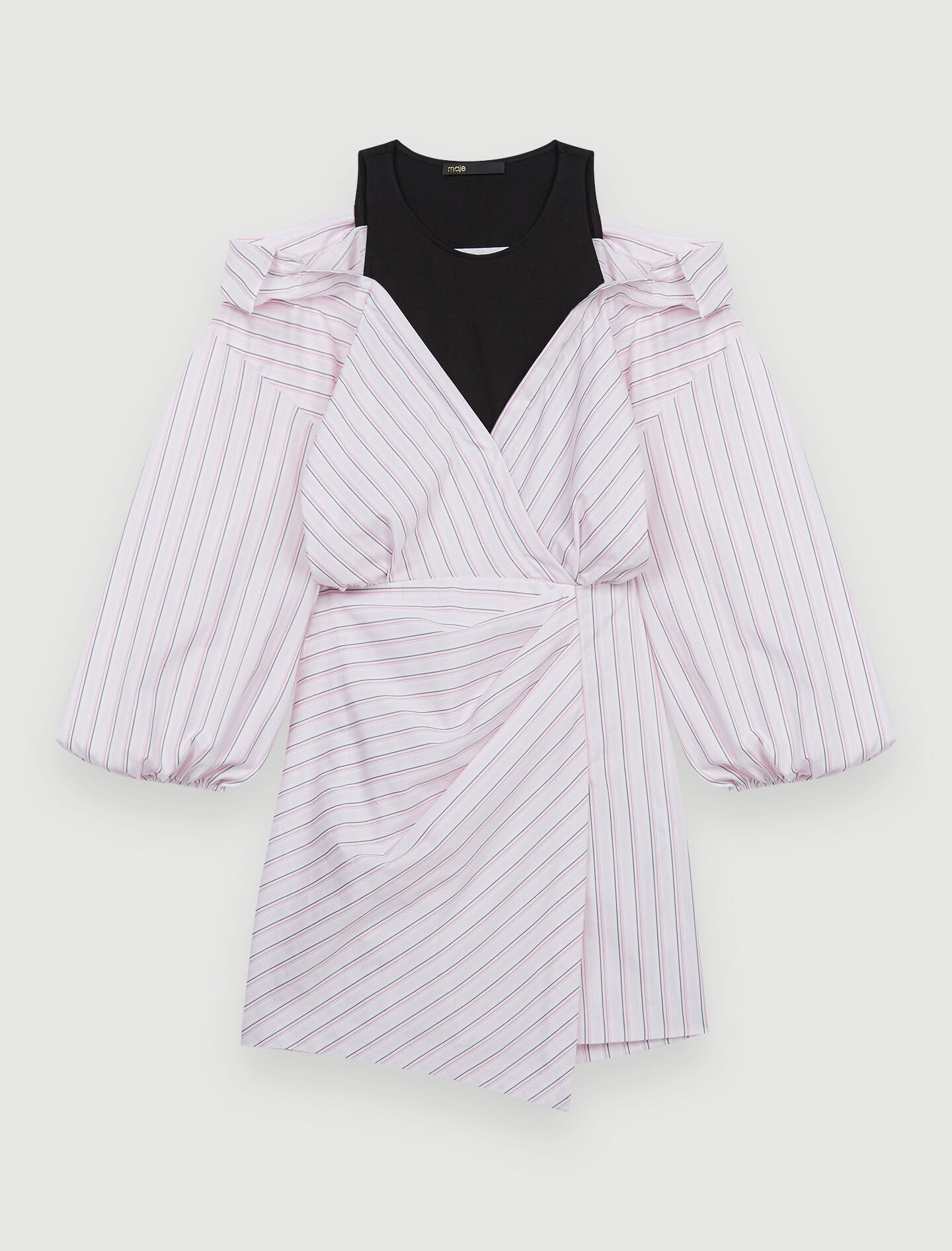 STRIPED TROMPE-L’ŒIL DRESS
