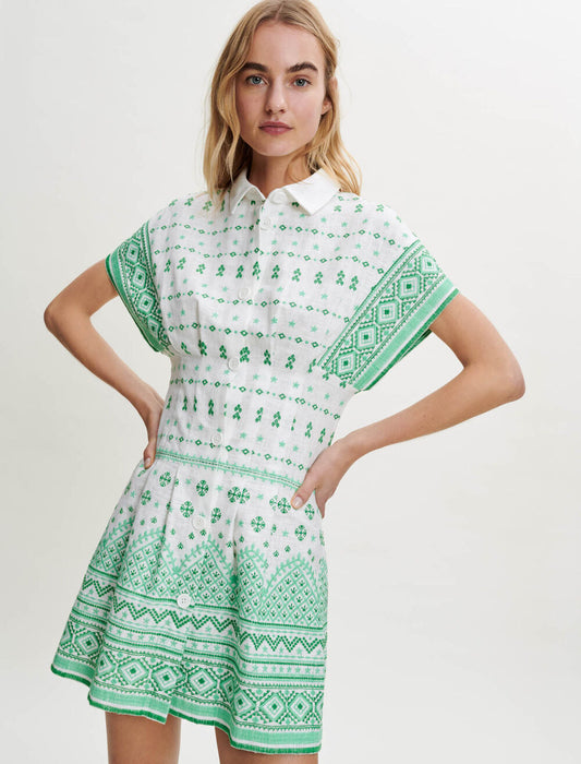 GUIPURE DRESS WITH OPENING AT THE WAIST