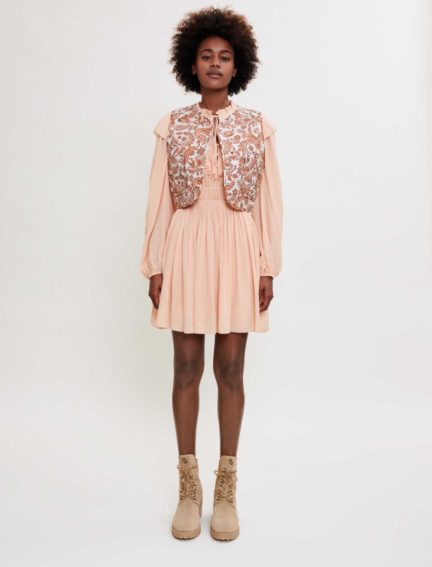 SLEEVELESS PROVENÇAL PRINTED JACKET