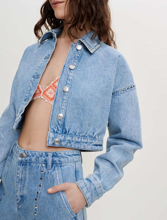 STUDDED DENIM JACKET