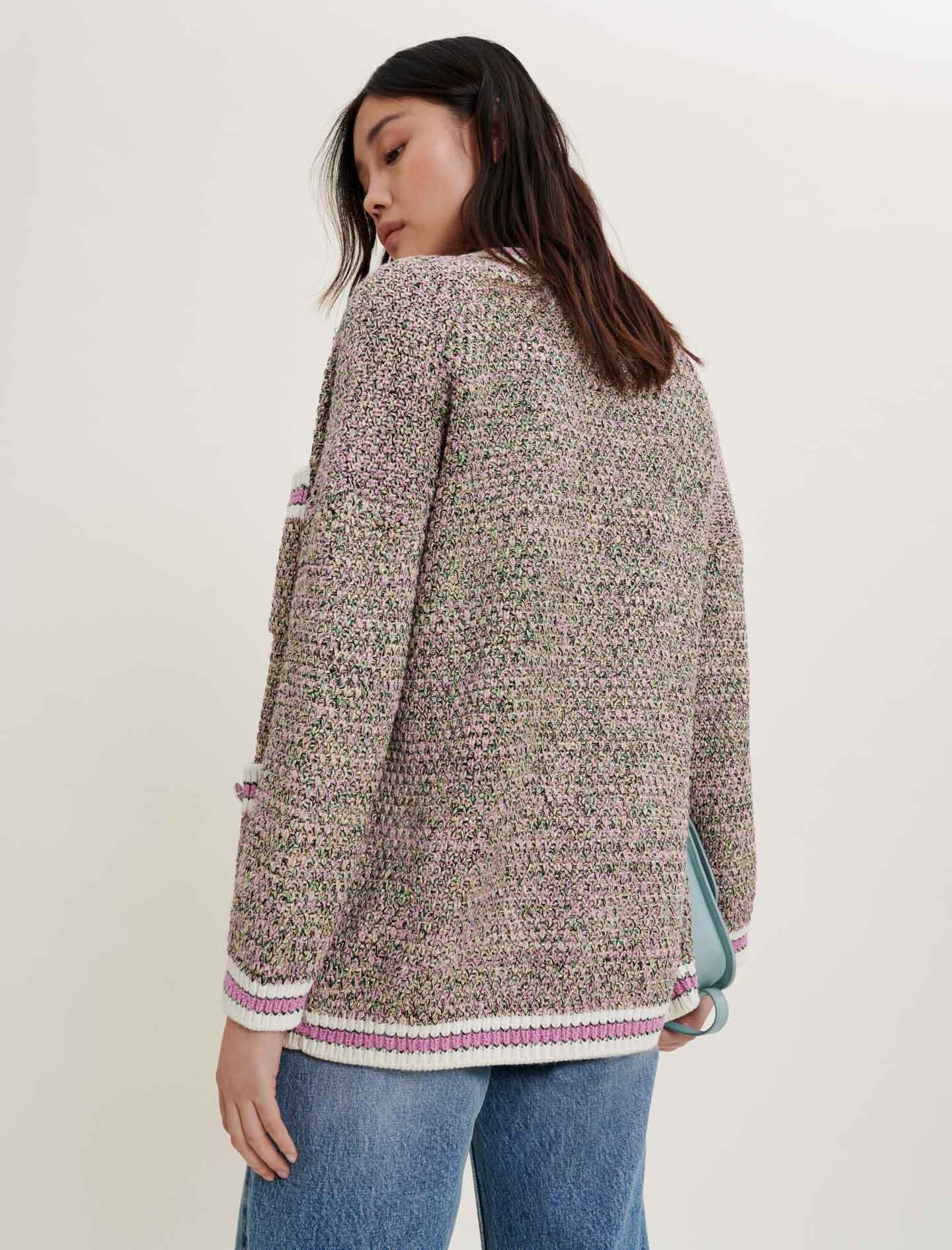 TWEED EFFECT CARDIGAN
