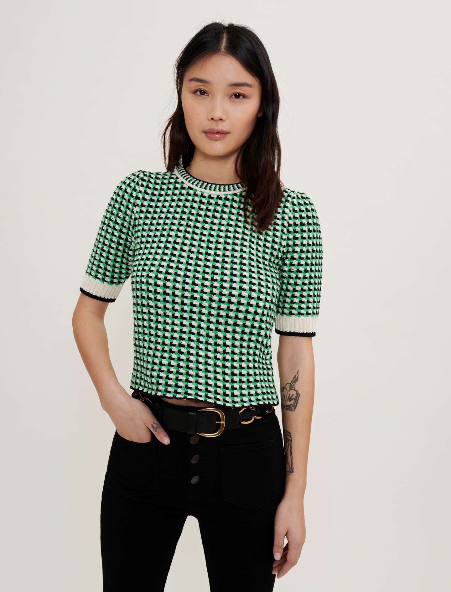 DECORATIVE KNIT JUMPER