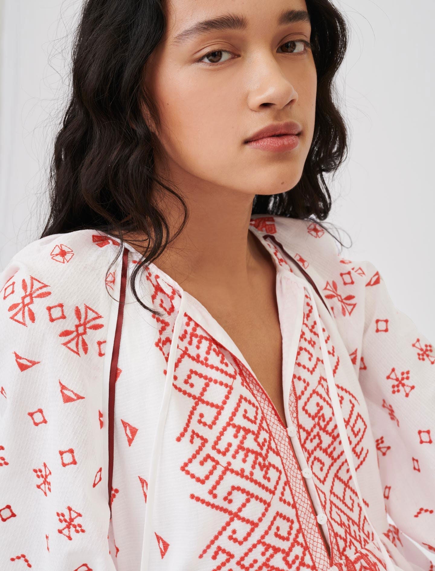 BABY-DOLL STYLE EMBROIDERED DRESS