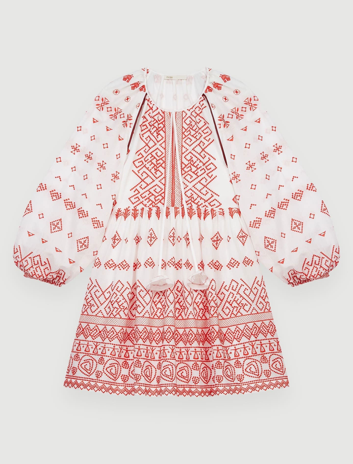 BABY-DOLL STYLE EMBROIDERED DRESS