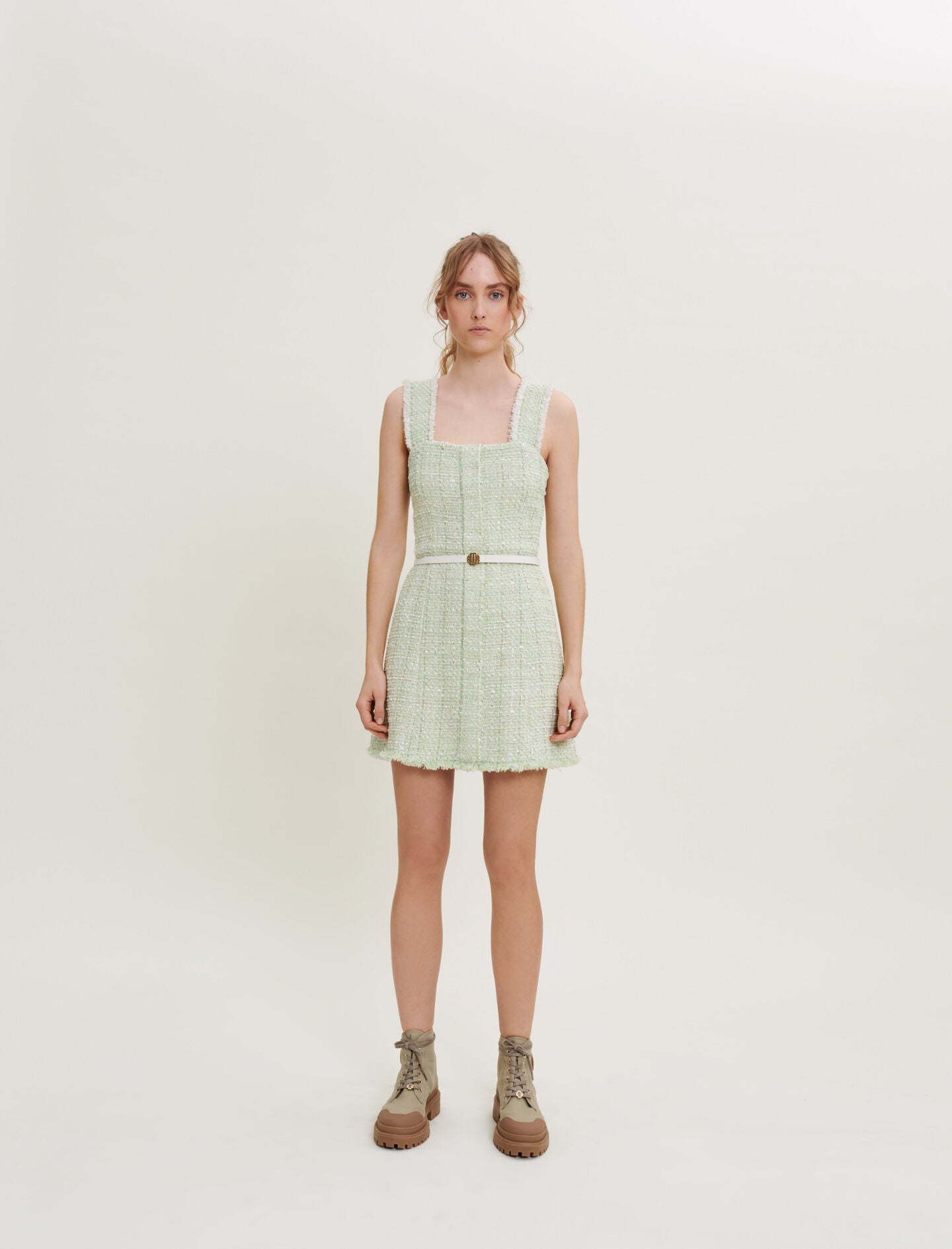 SHINY TWEED DRESS