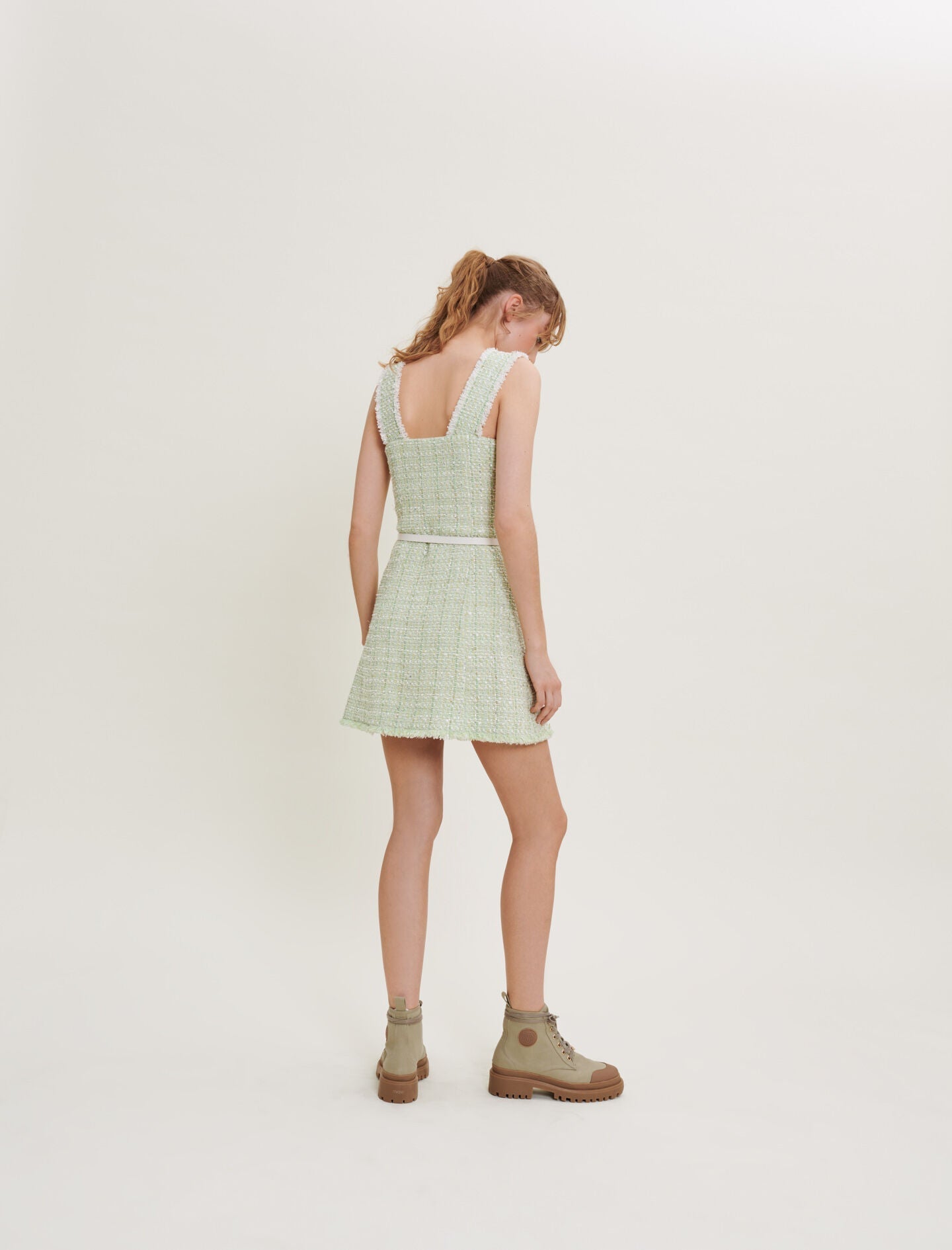 SHINY TWEED DRESS