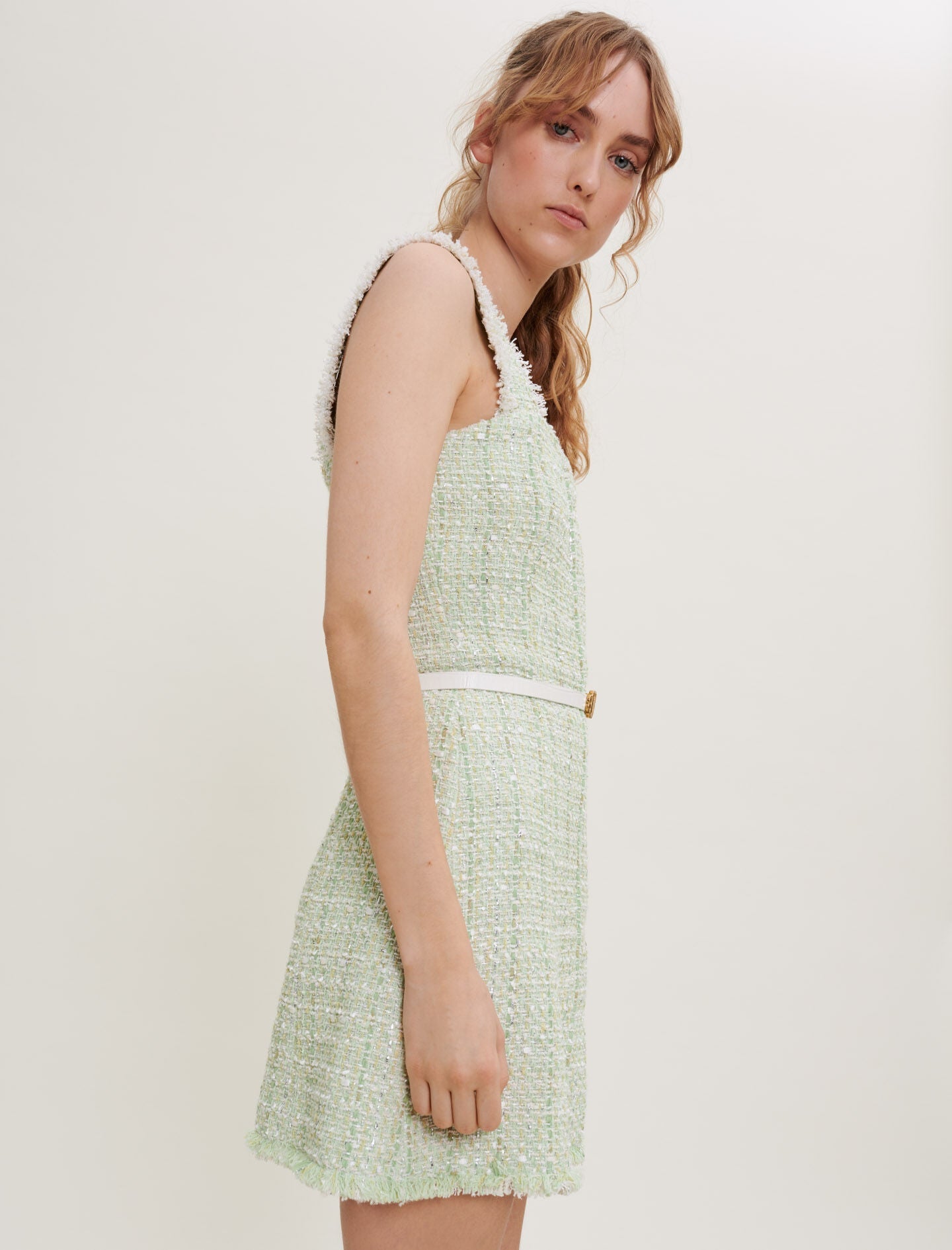 SHINY TWEED DRESS