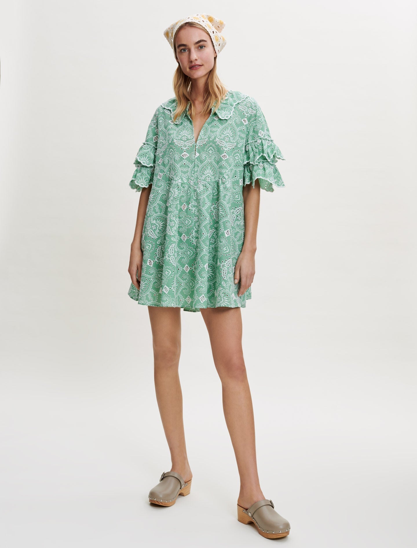 EMBROIDERED COTTON DRESS