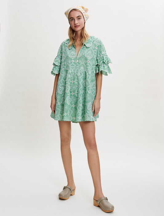 EMBROIDERED COTTON DRESS