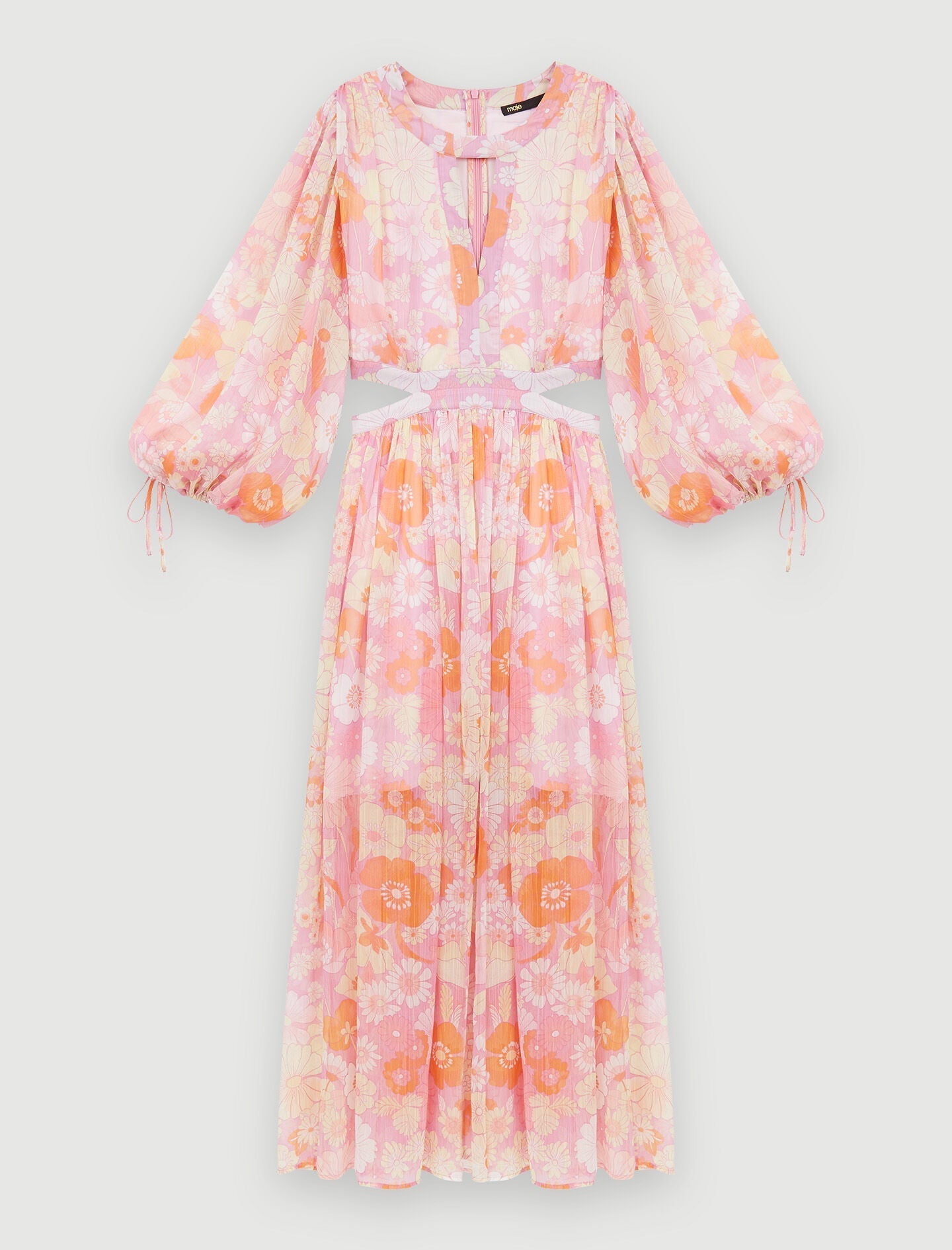 FLOWER POWER PRINT MUSLIN DRESS