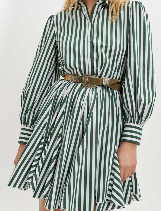 STRIPED SHIRT DRESS