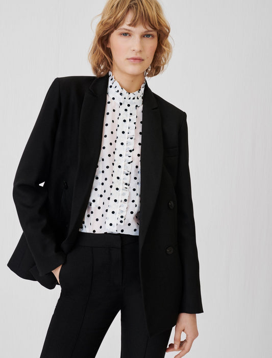 DOUBLE-BREASTED SUIT JACKET